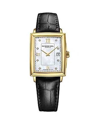 Raymond Weil Tocatta Diamond Watch, 25mm X 35mm In White/black