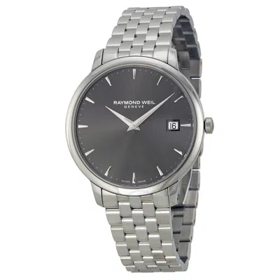 Raymond Weil Toccata Grey Dial Steel Bracelet Men's 42 Mm Watch 5588-st-60001 In Metallic