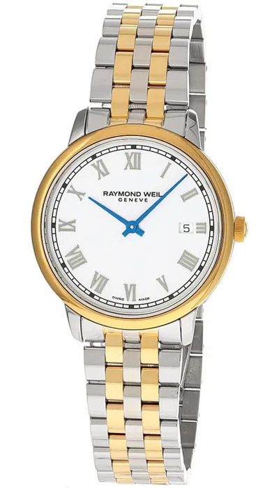 Pre-owned Raymond Weil Toccata Quartz 39mm Ss Two-tone Men's Watch 5485-stp-00359