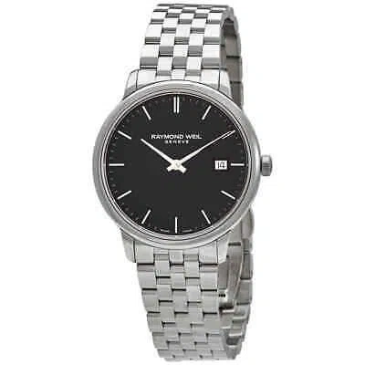 Pre-owned Raymond Weil Toccata Quartz Black Dial Men's Watch 5485-st-20001