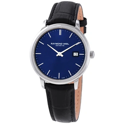 Raymond Weil Toccata Quartz Blue Dial Men's Watch 5485-stc-50001 In Black / Blue