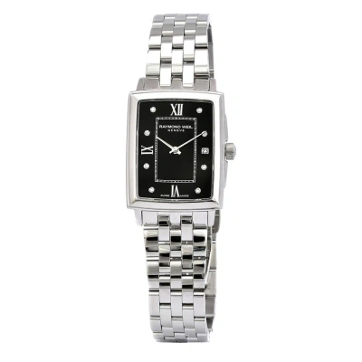 Raymond Weil Toccata Quartz Diamond Black Dial Ladies Watch 5925-st-00295