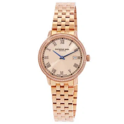Pre-owned Raymond Weil Toccata Quartz Diamond Ladies Watch 5985-p5s-00859