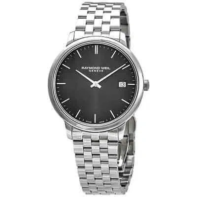 Pre-owned Raymond Weil Toccata Quartz Grey Dial Men's Watch 5485-st-60001
