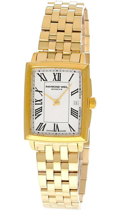 Pre-owned Raymond Weil Toccata Quartz Ss White Dial Women's Watch 5925-p-00300