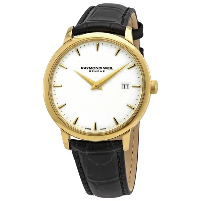 Raymond Weil Toccata Quartz White Dial Men's Watch 5488-pc-30001 In Gold