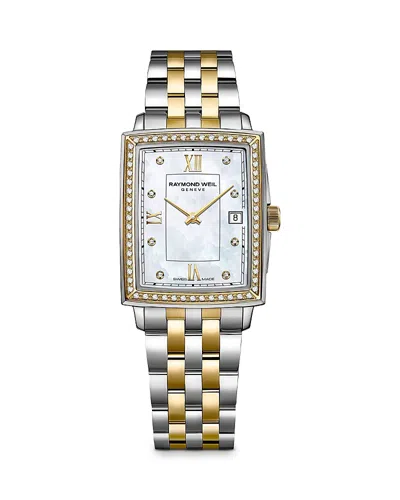 Raymond Weil Women's Toccata Ladies Two-tone Stainless Steel & Diamond Bracelet Watch In Sapphire