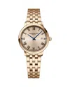Raymond Weil Women's Toccata Rose-goldtone Stainless Steel Bracelet Watch/29mm In Rose Gold
