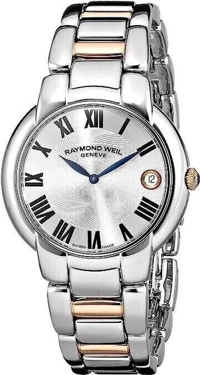 Pre-owned Raymond Weil Women's Jasmine Silver Dial Quartz Watch 5235-s5-01659 ($1595 Msrp)