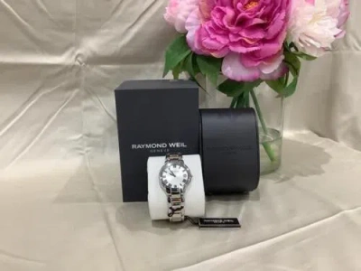 Pre-owned Raymond Weil Women's "jasmine" Stainless Steel Watch With Two-tone Link Bracelet