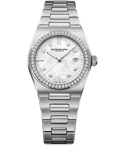 Raymond Weil Women's Silver-tone Stainless Steel Watch 30mm In Metallic