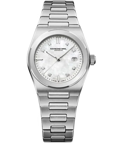 Raymond Weil Women's Silver-tone Stainless Steel Watch 30mm In Metallic