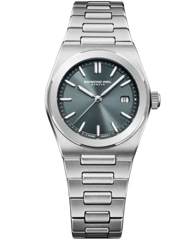 Raymond Weil Women's Silver-tone Stainless Steel Watch 30mm In Multi