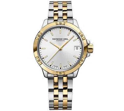 Raymond Weil Women's Swiss Tango Quartz Two-tone Stainless Steel Bracelet Watch 30mm In Gold