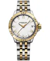 Raymond Weil Women's Swiss Tango Two-tone Pvd Stainless Steel Bracelet Watch 30mm 5960-stp-00308 In Two-tone