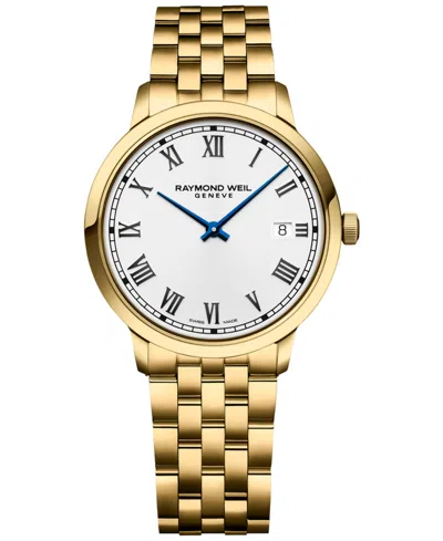 Raymond Weil Women's Swiss Toccata Gold Pvd Stainless Steel Bracelet Watch 39mm In No Color