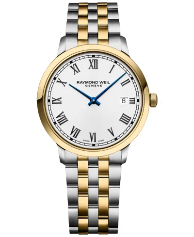 Raymond Weil Women's Swiss Toccata Two-tone Stainless Steel Bracelet Watch 39mm In Neutral