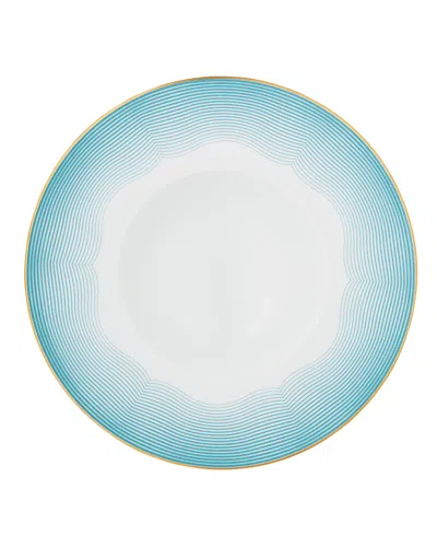 Raynaud Aura French Rim Soup Plate In Sky Blue
