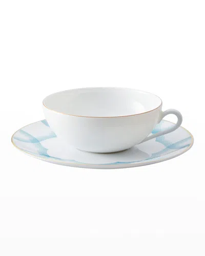 Raynaud Aura Porcelain Tea Cup In Sky Blue