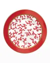 Raynaud Coral Cristobal Bread And Butter Plate In Red