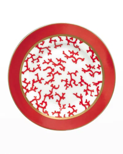 Raynaud Coral Cristobal Bread And Butter Plate In Red