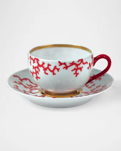 Raynaud Coral Cristobal Saucer