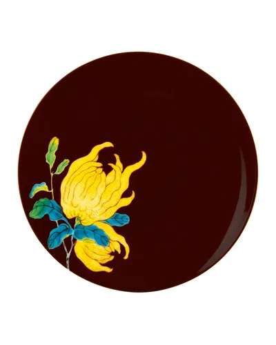 Raynaud Harmonia Porcelain Bread & Butter Plate In Brown Multi