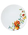 Raynaud Harmonia Porcelain American Coupe Dinner Plate In White Multi