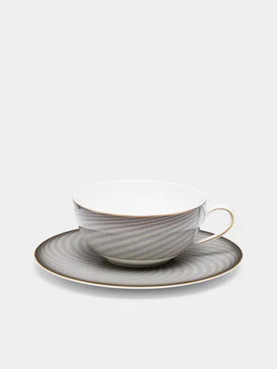Raynaud Oskar Porcelain Breakfast Cup And Saucer