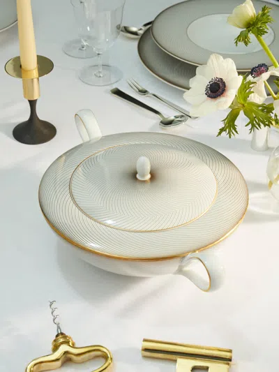 Raynaud Oskar Porcelain Soup Tureen In White