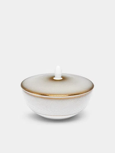 Raynaud Oskar Porcelain Sugar Bowl In White