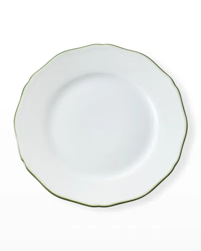 Raynaud Touraine Double Filet Dessert Plate In White/green