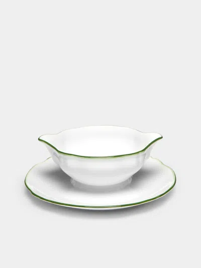 Raynaud Touraine Hand-painted Porcelain Sauce Boat