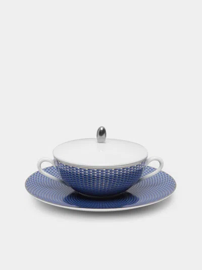 Raynaud Trésor Bleu Porcelain Soup Bowl In Blue