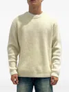 Rayne 1896 Round-neck Ribbed Sweater In Neutral
