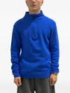 Rayne 1896 Zip-neck Sweater In Blue