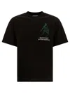 Rayon Vert Graphic-print T-shirt In Black