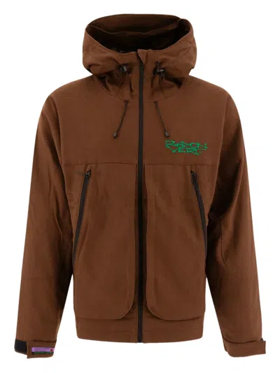 RAYON VERT DRAWSTRING HOOD ZIP-FRONT HOODIE