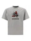 Rayon Vert Insect-motif Atom T-shirt In Gray