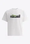 Rayon Vert Logo-printed Crewneck T-shirt In White
