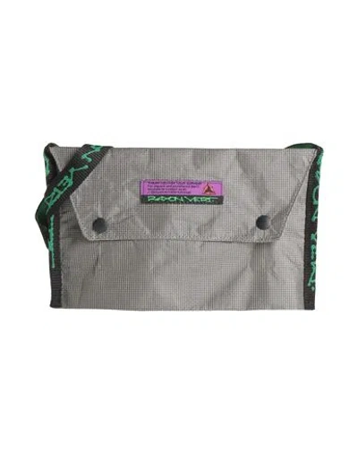 Rayon Vert Man Cross-body Bag Grey Size - Textile Fibers In Gray
