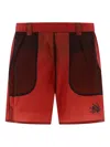 Rayon Vert Logo-printed Swim Shorts In Brown