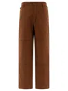 Rayon Vert Rocky Trousers Brown In Brown