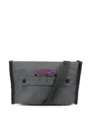 Rayon Vert Small Grid-pattern Flap Shoulder Bag In Gray