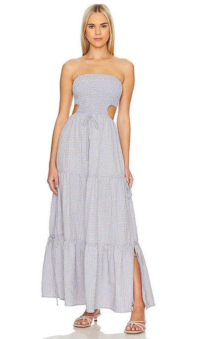 Rays For Days Kelle Dress In Coastal Cool Gingham