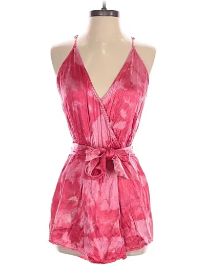 Pre-owned Rays For Days Romper In Pink