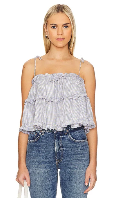 Rays For Days X Revolve Luella Top In Coastal Cool Gingham