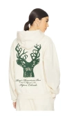 Ray's X Revolve Deer Hoodie In 奶油色