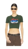 Ray's X Revolve Ski Adventure Crop Top In 绿色