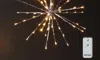 Raz Imports 18" Starburst With 80 Warm White Lights & Remote In Silver